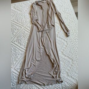 Long Tan Lightweight Soft Maxi Cardigan